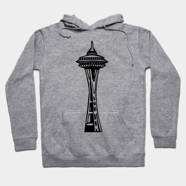 Seattle, Washington's Space Needle Hoodie by gorff